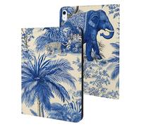 Elephant Palms Tree Tiger Case Compatible with iPad 10th (10.9in) 9th / 8th / 7th Generation (2021/2020/2019)