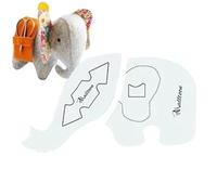 Elephant Pattern For Decoration And - Craft Template With Instructions | Ideal For Quilting, Patchwork, Clothing And Home Embellishment, Perfect For Bedroom, Living Room And Crafts