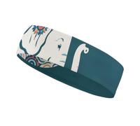 Elephant Pattern Headbands for Women & Men Sports Headband, Fits All Head Sizes, Ultra Absorbent & Non-Slip Sweatband for Running, Yoga, Gym