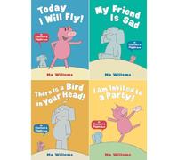 Elephant & Piggie Collection by Mo Willems: Today I Will Fly!, My Friend Is Sad, There Is A Bird On Your Head! & I Am Invited to a Party! (4-Book Set) - Paperback