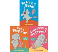 Elephant & Piggie Collection: We Are in a Book!, Can I Play Too? & Should I Share My Icecream? - Funny Discoveries with Gerald and His Pal by Mo Willems (3-Book Set)