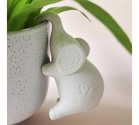 Elephant Plant Pot Hanger, Hanging Elephant Ornament, Houseplant Accessory Decoration, Ceramic Elephant Animal Decoration, Elephant Pot Hanger, Elephant Figurine, Plant Animal, Gardeners Gift