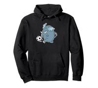 Elephant playing Football Pullover Hoodie