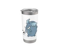 Elephant Playing Football Stainless Steel Insulated Tumbler