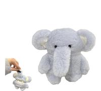Elephant Plush Case for Airpod 3D Cartoon Elephant Cute Airpod Case Plush Blue Elephant Earphone Protective Cover Shockproof Soft Carrying Cover (4th)