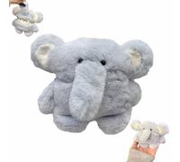 Elephant Plush Case for Airpod, Plush Elephant Earphone Protective Case, 3D Cartoon Elephant Cute Airpod Case, Shockproof Soft Carrying Cover (Airpods 3)