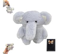 Elephant Plush for AirPods Case,Elephant Plush for Airpod Case Elephant 3D Cute Cartoon Fur Blue for AirPods Pro Case Cover Shockproof Carrying Cover(1pc,For Airpods 3)