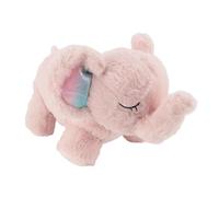 Elephant Plush Sleep Aid Soothing Breathing Stuffed Animal with Calming Lullaby Music and Night Light for Babies and Toddlers Soft Plush Toy 13.8 x 7.9 x 5.9 Inches (Pink)