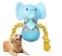 Elephant Plush Toy, Puppy Chew Companion, Soft Squeaky Stuffed Doll, 7.87x4.72 inches Compact Interactive Animal Design, Ideal for Daily Use, Travel, Home, Puppies Playtime and Bedroom