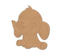 Elephant Pre Marked Design 4 - Premium MDF & Plywood Embellishments Laser Cut Craft Shapes for Scrapbooking, Card Making, DIY Decor, Weddings & Personalized Projects