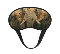 Elephant Print Adults Soft Washable Eye Mask for Light Blocking Nap Face Sleeping Travel Cover