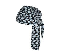 Elephant Print Cycling Headwrap Under Helmet Skull Cap Sweat Wicking Quick Dry for Patriotic Event Gift