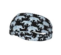 Elephant Print Headbands for Men Women Sweat Bands Sports Yoga Gym Running Elastic Sweatband