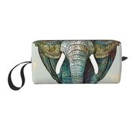 Elephant Print Printed Travel Makeup Bag Portable Cosmetic Bag Makeup Case Toiletry Handbag Organiser for Women