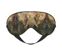 Elephant Print Sleep Mask, Soft Breathable Eye Cover for Travel, Shift Work & Meditation
