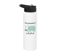 Elephant Pun Humor Your Argument is Irrelephant Lawyers Stainless Steel Insulated Water Bottle