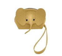 Elephant Purse - Cute Coin Wallet for Women | PU Leather Zipper Hen with Credit Card Holder | MINI CHANGE FOR THE BREAKS, AND CARDS | Funny Gift, yellow, Se référer au descriptif, Refer to description