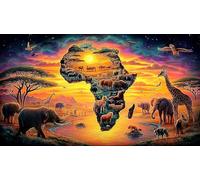 elephant Puzzle for Adults Kids 1000 Piece - Family Activity Educational Decompression Gift 75x50/1000pcs