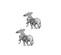 Elephant R96 Fine English Pewter Cufflinks