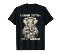 Elephant Remember Everything Graduate T-Shirt