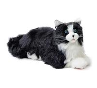 ELEPHANT ROBOTICS metaCat Bicolor B&W - Interactive Companion Pets Robot Cat with Voice Command/Heartbeat/Animation Interaction - Gifts for All Ages - Realistic & Lifelike, Type-C Charging