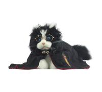 ELEPHANT ROBOTICS metaCat Bicolor B&W, Lifelike Companion Robot Cat with Voice Command & Rich Animation Interaction, The Best Gifts for Your Beloved (Type-C Charging); Stuffed Toy Cat with Magic Suit