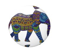 Elephant Round Badge - Durable Tin Plate Design With Full Front Print, Perfect For Custom Gifts And Apparel Decoration
