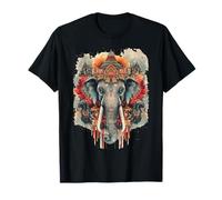 Elephant Sacred Temple Thai India Art T-Shirt