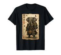 Elephant Samurai Art Japanese Vintage T-Shirt