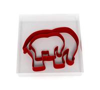 Elephant Set of 2 Value Cookie/Fondant Cutters Pair 5CM + 8CM - 2
