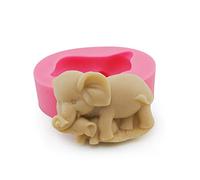 Elephant Shape Cake Mold Fondant Cake Ice Cream Soap Decorating Moulds DIY 3D Silicone Candle Chocolate Mousse Pudding Molding Sugarcraft Cupcake Topper Molds Handmade Kitchen Baking Tool Molds