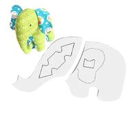 Elephant Shape Craft Template Reusable 2D Acrylic Design Elephant Stencils for Crafts for Fabric Art Quilting Ruler Home Bedroom Decoration DIY Sewing Project