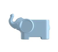 Elephant Shape Desktop Pencil Holder with Memo Note, Blue | ABS Elephant-Shaped Body, Integrated Pencil Storage and Memo Display, for Study Desks, Bedroom Vanity