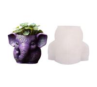 Elephant Shape Silicone Craft Mold Texture Suitable for Homemade Jewelry Unique Succulents Planter Gift Making Easy Demold Planter