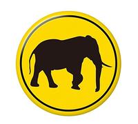 Elephant Sign Can Badge Bottle Opener Type
