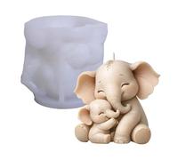 Elephant Silicone Mold | 3D Mom and Kid Cute Silicone Decor,Soap Making Mold,for Thanksgiving Holiday Birthday Offices Home Room Desk Desktop Dormitory