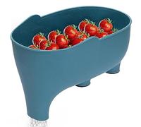 Elephant Sink Drainer Basket Cute Animal Kitchen Colander Strainer Drain Basket Multifunctional Dish Drainer for Draining Fruits VegetableColander