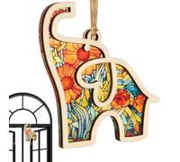 Elephant Sisterhood Wooden Elephant Decoration with Story Card, Elimity Elephant, Holiday Embellishment, Paster Basket Sobers for Best Friends and Sisters, Special Group Decoration