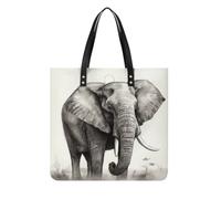 Elephant Sketch Shoulder Bag Handbags Tote Bag