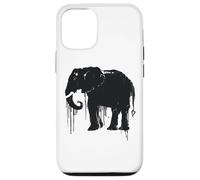 Elephant Sketch Style Save the Elephants of Africa Black White Case for iPhone 12/12 Pro