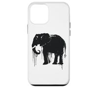 Elephant Sketch Style Save the Elephants of Africa Black White Case for iPhone 12 mini