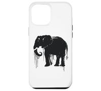 Elephant Sketch Style Save the Elephants of Africa Black White Case for iPhone 12 Pro Max