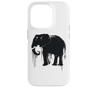 Elephant Sketch Style Save the Elephants of Africa Black White Case for iPhone 14 Pro