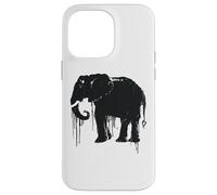 Elephant Sketch Style Save the Elephants of Africa Black White Case for iPhone 14 Pro Max