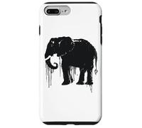 Elephant Sketch Style Save the Elephants of Africa Black White Case for iPhone 7 Plus/8 Plus