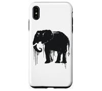 Elephant Sketch Style Save the Elephants of Africa Black White Case for iPhone XS Max