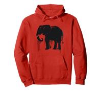 Elephant Sketch Style Save the Elephants of Africa Black White Pullover Hoodie