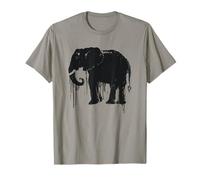 Elephant Sketch Style Save The Elephants of Africa Black White T-Shirt