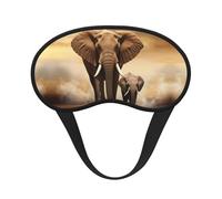 Elephant Sleep Mask for Side Sleepers: Blackout Eye Masks for Sleeping - Soft Breathable Soft Eye Shade Cover for Travel - Adjustable Night Blindfold for Men Women Gifts
