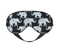 Elephant Soft Sleep Mask Adjustable Strap Light Blocking Reversible Comfortable Night Mask
